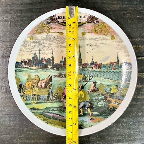 Reutter Porzellan Germany BERLIN et COLN Capitale de Prusse Porcelain Plate 6.25 - Picture 7 of 8